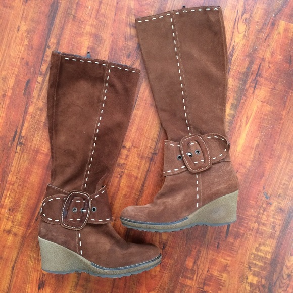 Steve Madden Shoes - Steve Madden Brown Leather Boots 6