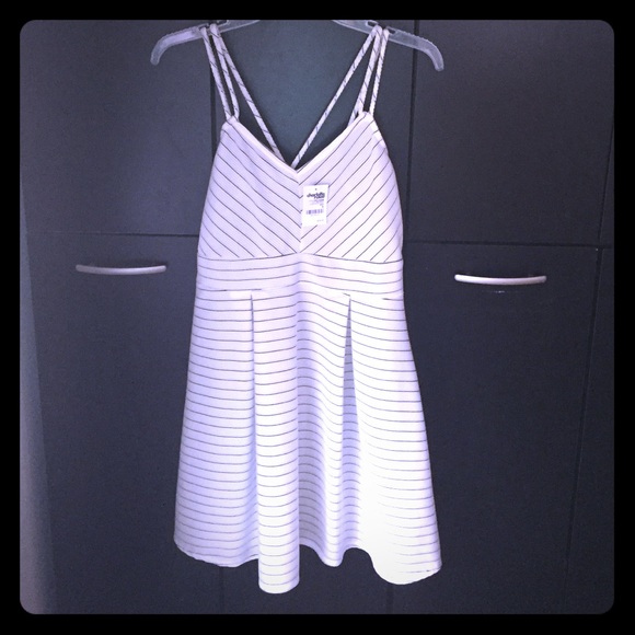White striped dress