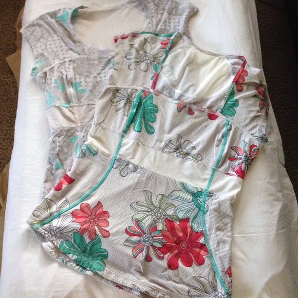 Lululemon bundle of two vintage run shirts tops 8