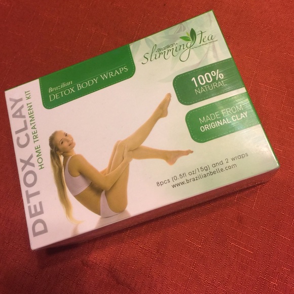 Detox clay wraps home treatment kit.