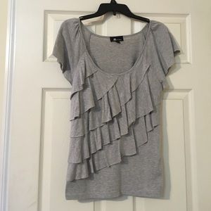 🎇 Final Sale! AB Studio ruffle shirt