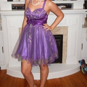 Purple Homecoming dress