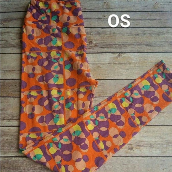 OS Lularoe circle pattern leggings NWT