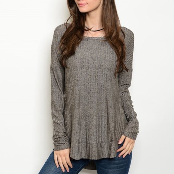 ⚜️COCOA Soft Ribbed Top