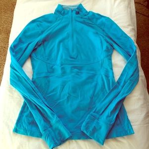 Lululemon 8 run hills pullover snorkel blue as is