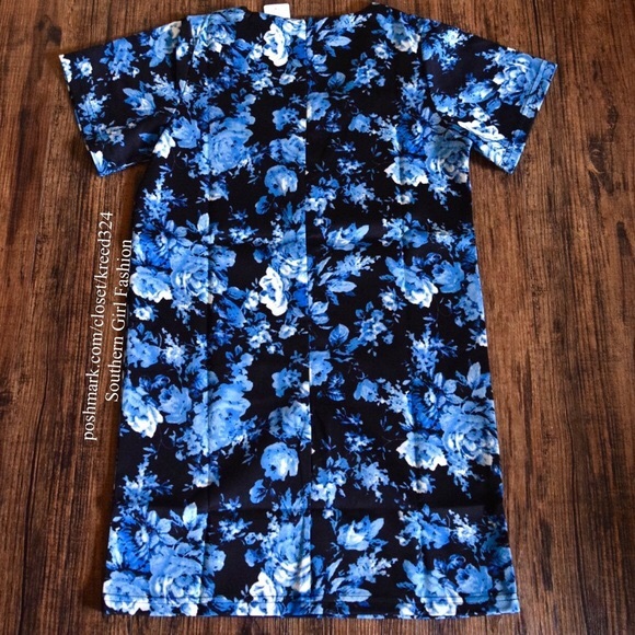 SHIFT DRESS Printed VNeck Floral Mini Garden Party - Picture 4 of 4