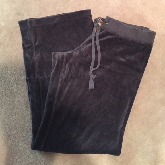 Dark gray velour Juicy Couture pants