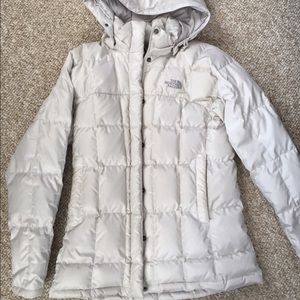 North Face White Down Women's Transit Jacket XS