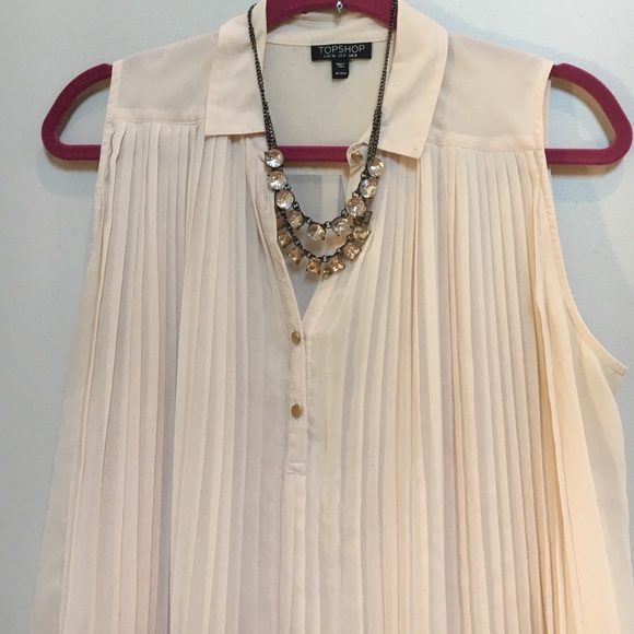 Topshop Crepe Blouse - Picture 4 of 5