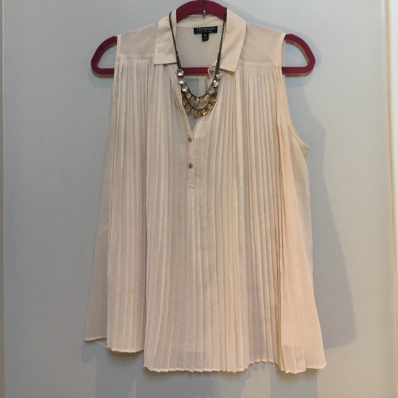 Topshop Crepe Blouse - Picture 3 of 5