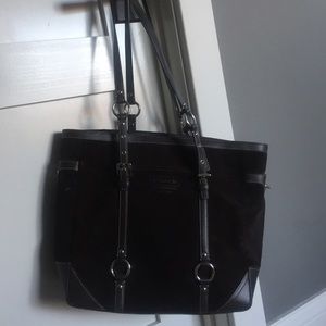 Gorgeous Coach Brown Suede/Leather tote