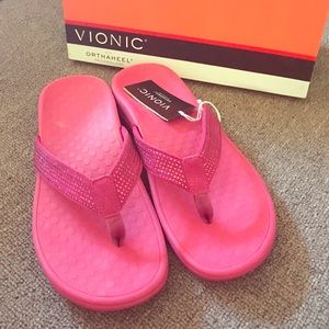 Embelished Vionic Orthaheel Red