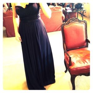 Dark purple bridesmaid dress