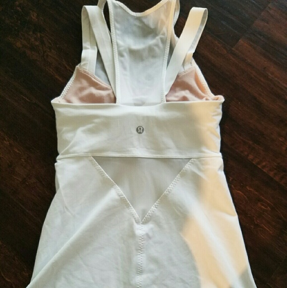 Lululemon White Mesh Tank Top