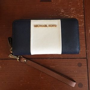 Michael Kors navy wallet. Brand new.