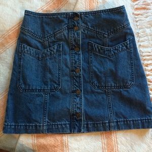 Free People Denim Skirt
