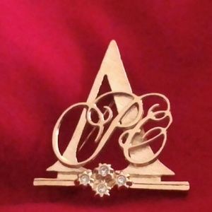 Avon Vintage A Shaped Brooch