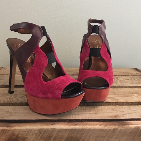Jessica Simpson Color Block heels