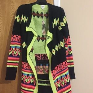Long flyaway cardigan