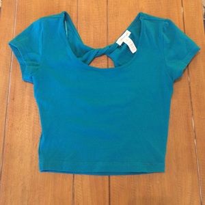 Teal colored halter top