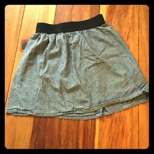 Jean mini skirt