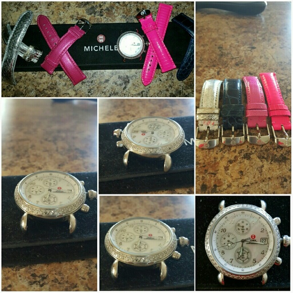 Michele CSX 36mm Watch w/Extra Bands - Picture 2 of 3