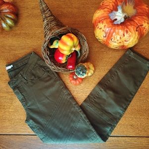 Olive Green Moto Style Pants🍾