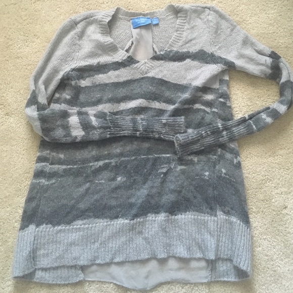 Simply Vera wool sweater with split chiffon back