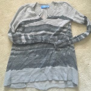 Simply Vera wool sweater with split chiffon back