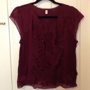 Anthropologie Short sleeve Blouse