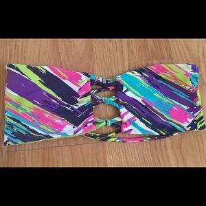 San Lorenzo reversible bandeau bikini top