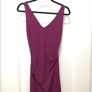 Nicole Miller v-neck ruched dress