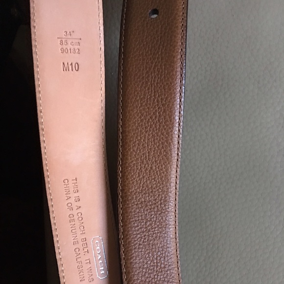 Coach leather belt size 34 - Picture 3 of 4