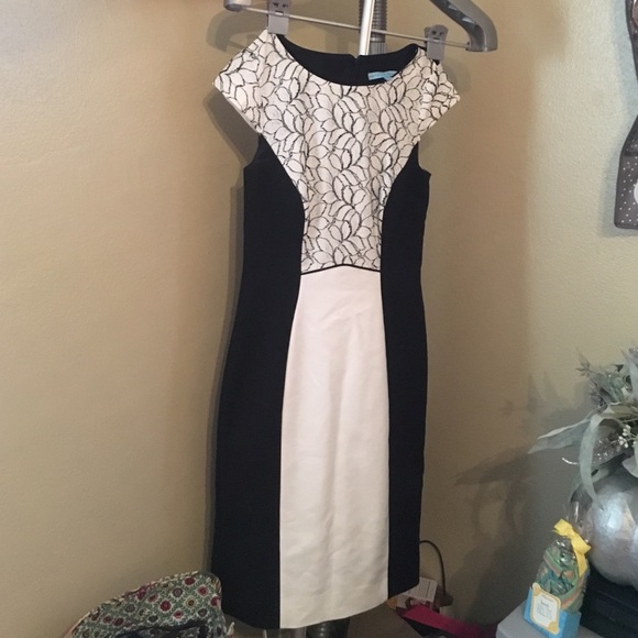 Black and white business dress