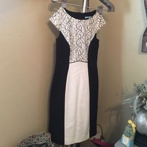 Black and white business dress