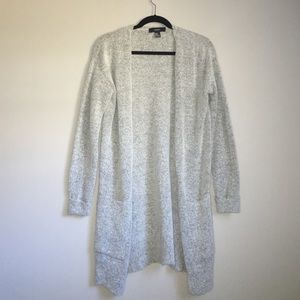 Long grey cardigan