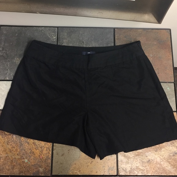 Black business casual shorts