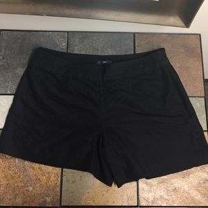 Black business casual shorts