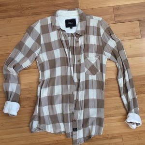 Rails plaid flannel button down