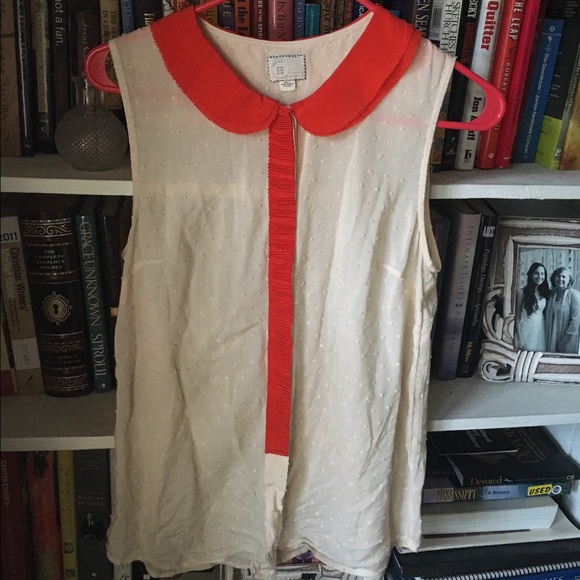 Anthropologie Peter Pan collar blouse