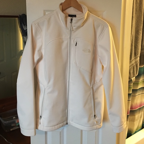 North Face women's Apex Gardenia White Bionic Coat