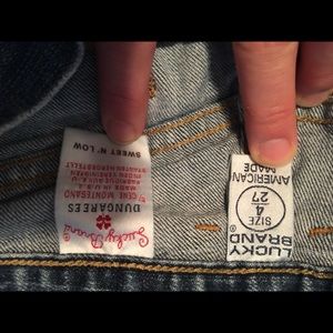 Women's lucky jeans size 4/27