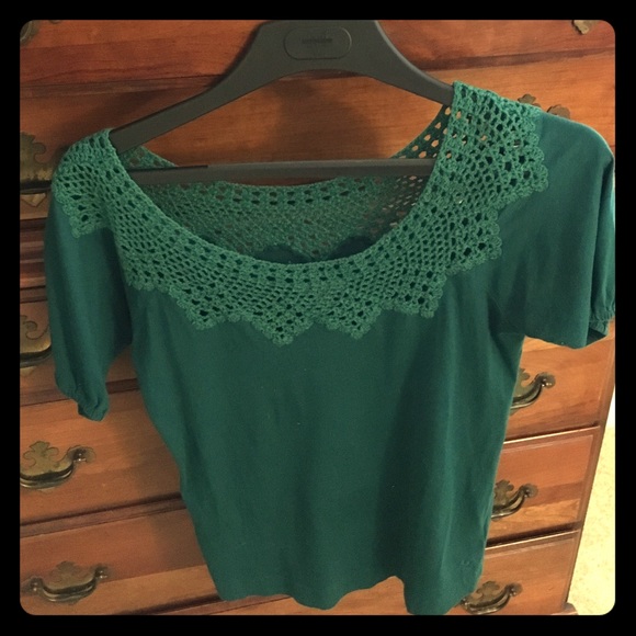 Green Knit Tee from American Eagles