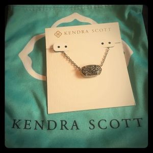 Kendra Scott Elisa Pendant - Platinum Drusy