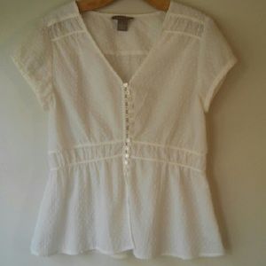 Kenar peplum blouse