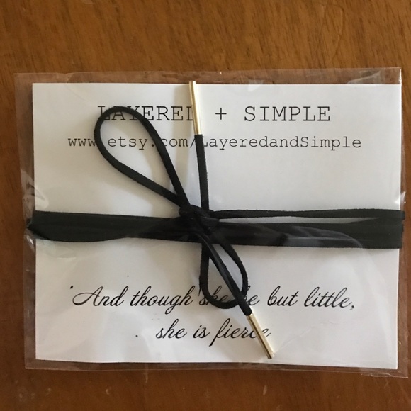 Black choker necklace