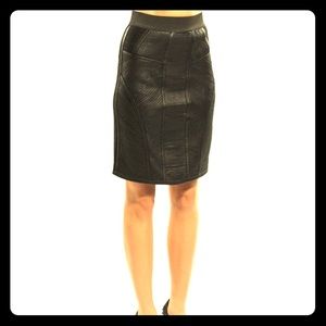 Mark & James Badgley Mischka leather skirt