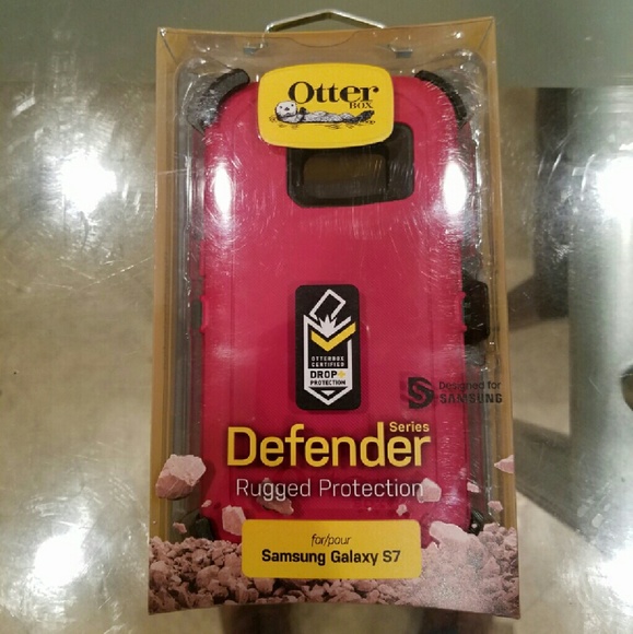 RED Otterbox Samsung galaxy S7 Defender Series