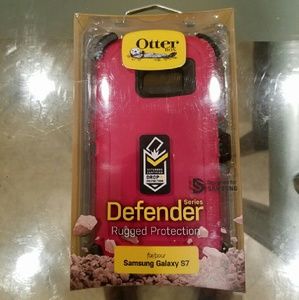RED Otterbox Samsung galaxy S7 Defender Series