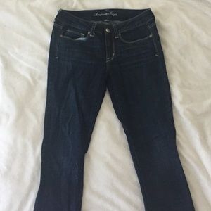 American Eagle skinny kick dark wash jeans